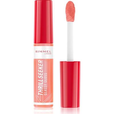 Rimmel Thrill Seeker Glassy Gloss błyszczyk do ust nadający objętość odcień 250 Peachy Vibes 10 ml