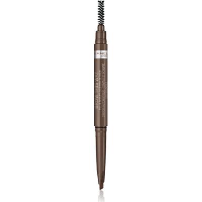 Rimmel Brow This Way kredka do brwi ze szczoteczką 2 w 1 odcień 002 Medium Brown 0.25 g