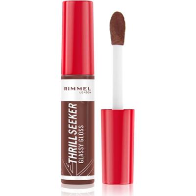 Rimmel Thrill Seeker Glassy Gloss błyszczyk do ust nadający objętość odcień 800 Chocolate Glaze 10 ml