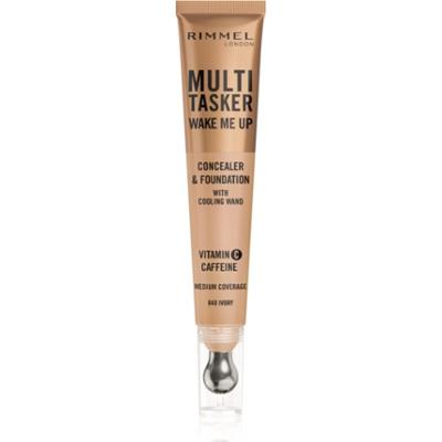 Rimmel Multi-Tasker Wake Me Up podkład i korektor z efektem rozświetlającym odcień 40 Ivory 20 ml