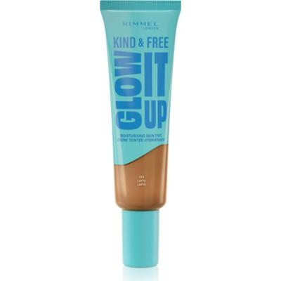 Rimmel Kind & Free Glow It Up lekki podkład nawilżający odcień 410 Latte 30 ml