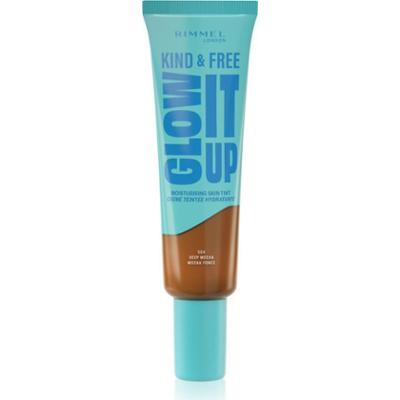 Rimmel Kind & Free Glow It Up lekki podkład nawilżający odcień 504 Deep Mocha 30 ml