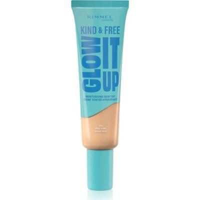Rimmel Kind & Free Glow It Up lekki podkład nawilżający odcień 010 Rose Ivory 30 ml