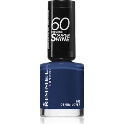 Rimmel 60 Seconds Super Shine lakier do paznokci odcień 102 Denim Lover 8 ml