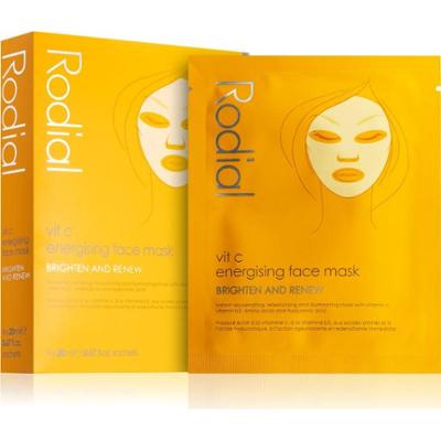 Rodial Vit C Energising Face Mask maseczka w płachcie rozjaśniająca i nadająca skórze witalność z witaminą C 4 x 20 ml