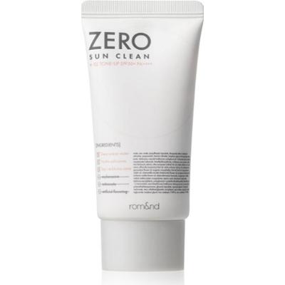 rom&nd Zero Sun Clean lekki krem tonujący o działaniu nawilżającym SPF 50+ odcień 02 Tone Up 50 ml