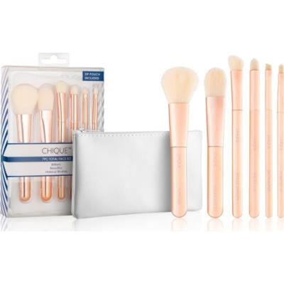 Royal and Langnickel Chique Rose Gold zestaw pędzli do twarzy i okolic oczu