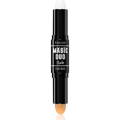 Rude Cosmetics Magic Duo Dwustronny sztyft do konturowania odcień Light 4.5 g