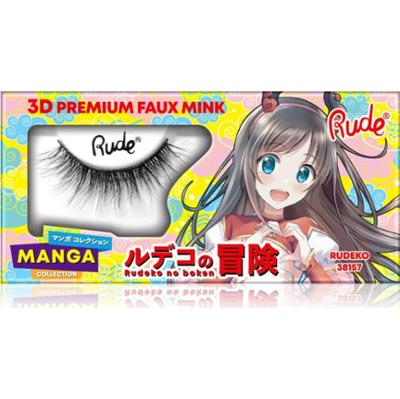 Rude Cosmetics Manga Collection 3D Premium Faux Mink sztuczne rzęsy typ Rudeko 2 szt.