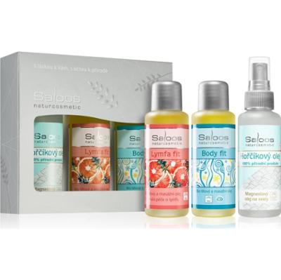 Saloos Bio Body And Massage Oils Body Fit & Lymfa Fit & Magnesium zestaw upominkowy dla sportowców