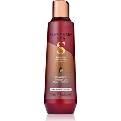 Sanctuary Spa Ruby Oud pielęgnujący olejek pod prysznic o działaniu odżywczym 250 ml