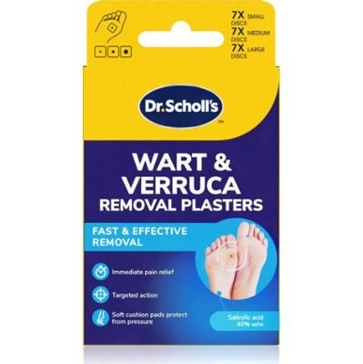 Scholl Dr. Scholl's Wart & Verruca Plaster zestaw plastrów redukcja ucisku na modzele 3x7 szt.