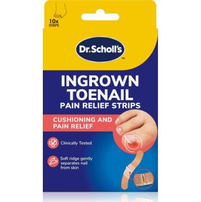 Scholl Dr. Scholl's Ingrown Toenail Pain Relief Strips plastry ochronne wspomagający wzrost paznokci 10 szt.