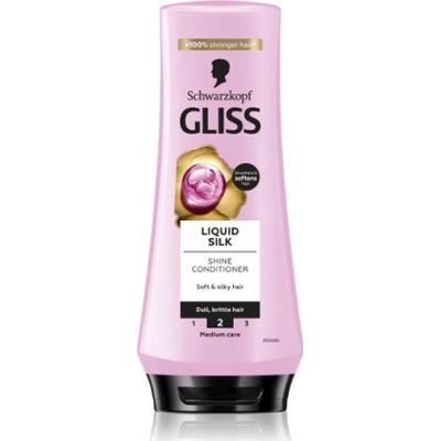 Schwarzkopf Gliss Liquid Silk balsam regenerujący do wzmocnienia włosów i nadania im większego połysku 200 ml