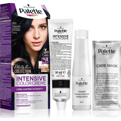 Schwarzkopf Palette Intensive Color Creme trwała farba do włosów odcień 1-1 C1 Blue Black 1 szt.