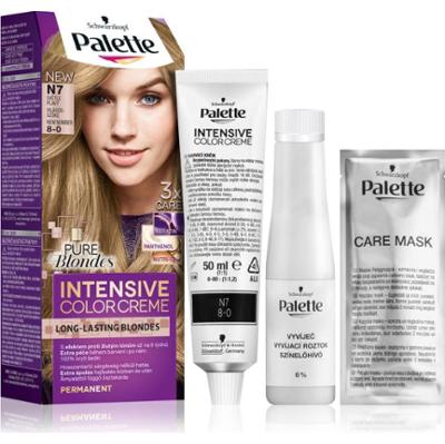 Schwarzkopf Palette Intensive Color Creme trwała farba do włosów odcień 8-0 N7 Light Blonde 1 szt.