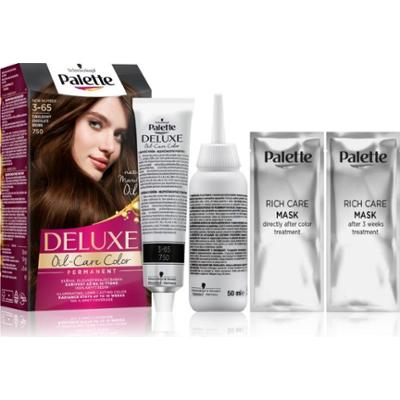 Schwarzkopf Palette Deluxe trwała farba do włosów odcień 3-65 750 Chocolate Brown 1 szt.