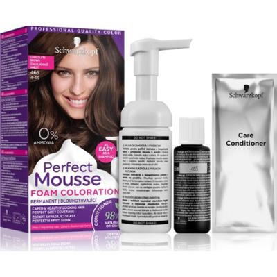 Schwarzkopf Perfect Mousse trwała farba do włosów odcień 465 Chocolate brown 1 szt.