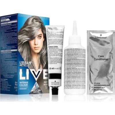 Schwarzkopf LIVE Urban Metallics trwała farba do włosów odcień U72 Dusty Silver 1 szt.