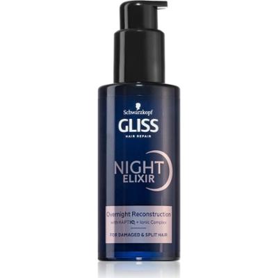 Schwarzkopf Gliss Night Elixir eliksir bez spłukiwania na rozdwojone końcówki włosów 100 ml