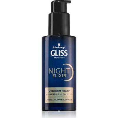 Schwarzkopf Gliss Night Elixir eliksir bez spłukiwania do włosów zniszczonych 100 ml