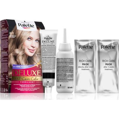 Schwarzkopf Palette Deluxe trwała farba do włosów odcień 8-11 Cool Blonde 1 szt.
