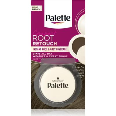 Schwarzkopf Palette Compact Root Retouch korektor do odrostów i siwych włosów z pudrowym efektem odcień Light Brown 3 g