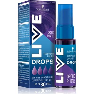 Schwarzkopf LIVE Drops zmywalna farba do włosów odcień Orchid Purple 30 ml