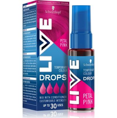 Schwarzkopf LIVE Drops zmywalna farba do włosów odcień Petal Pink 30 ml