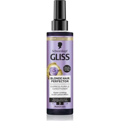 Schwarzkopf Gliss Blonde Hair Perfector odżywka bez spłukiwania neutralizująca żółtawe odcienie 200 ml