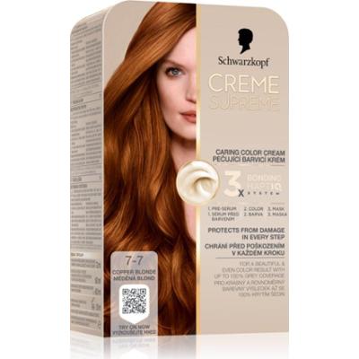Schwarzkopf Creme Supreme trwała farba do włosów odcień 7-7 Copper Blonde 60 ml