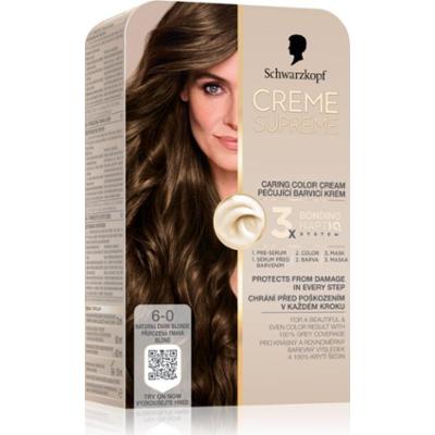 Schwarzkopf Creme Supreme trwała farba do włosów odcień 6-0 Natural Dark Blonde 60 ml