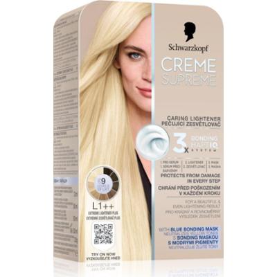 Schwarzkopf Creme Supreme trwała farba do włosów do rozjaśniania włosów odcień L1++ Extreme Lightener Plus 60 ml