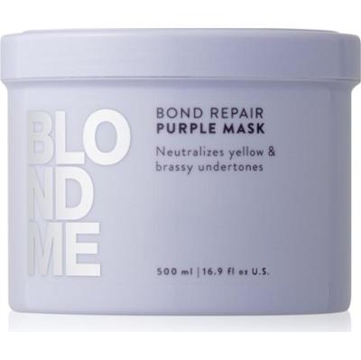 Schwarzkopf Professional Blondme Bond Repair Purple Mask maska do włosów neutralizująca żółtawe odcienie 500 ml