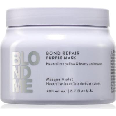 Schwarzkopf Professional Blondme Bond Repair Purple Mask maska do włosów neutralizująca żółtawe odcienie 200 ml