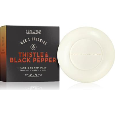 Scottish Fine Soaps Thistle & Black Pepper mydło w kostce do twarzy i zarostu 100 g