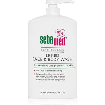 Sebamed Face & Body Wash Sensitive Skin delikatna emulsja myjąca do twarzy i ciała do skóry wrażliwej 1000 ml