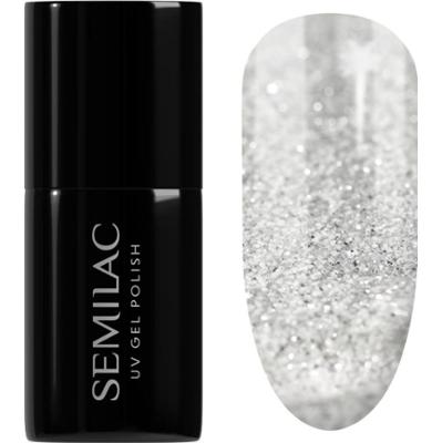 Semilac UV Hybrid Winter Collection hybrydowy lakier do paznokci z użyciem lampy UV / LED odcień 605 White Flash 7 ml