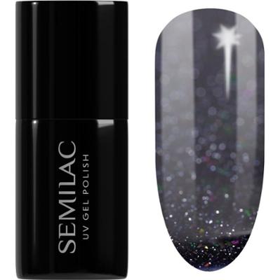 Semilac UV Hybrid Winter Collection hybrydowy lakier do paznokci z użyciem lampy UV / LED odcień 611 Violet Night 7 ml