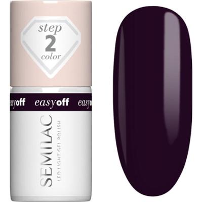 Semilac Easy Off Step 2 hybrydowy lakier do paznokci z użyciem lampy UV / LED odcień Berry On Top 7 ml