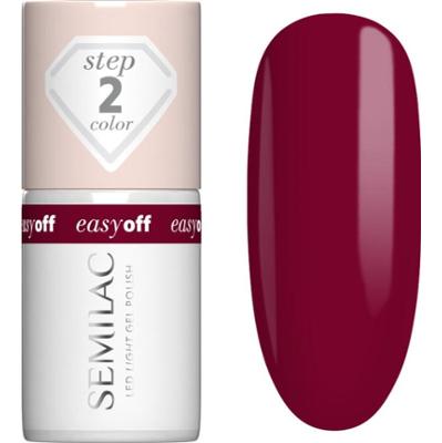 Semilac Easy Off Step 2 hybrydowy lakier do paznokci z użyciem lampy UV / LED odcień Cherry Coke 7 ml