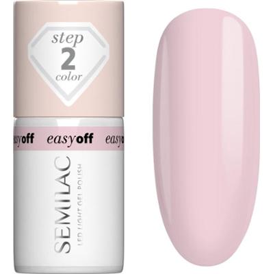 Semilac Easy Off Step 2 hybrydowy lakier do paznokci z użyciem lampy UV / LED odcień Pink Marshmallow 7 ml