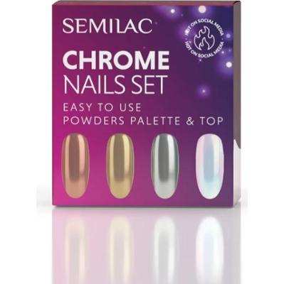 Semilac Set Chrome Nails zestaw upominkowy do paznokci