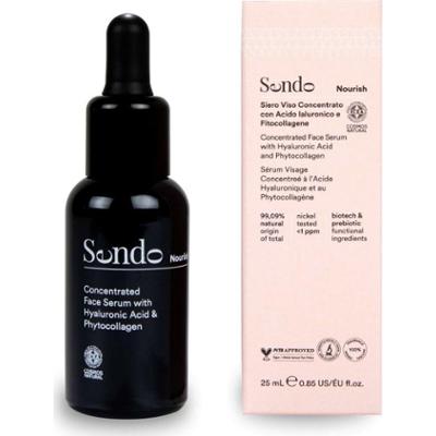 Sendo Nourish Concentrated Face Serum with Hyaluronic Acid & Phytocollagen koncentrat z kwasem hialuronowym i fitokolagenem 25 ml