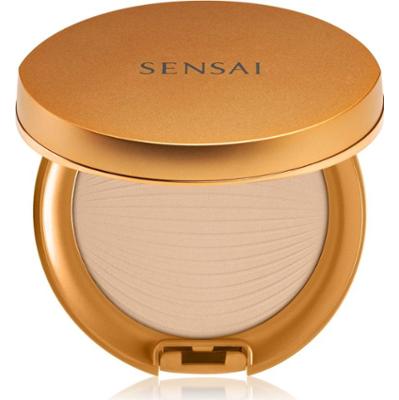 Sensai Silky Bronze Natural Veil Compact kompaktowy podkład pudrowy dla efektu rozjaśnienia i wygładzenia skóry odcień SC01 Light 8,5 g