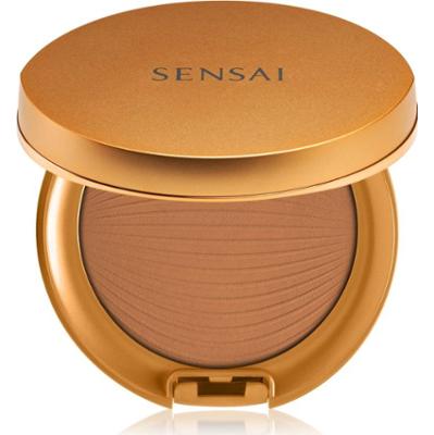 Sensai Silky Bronze Natural Veil Compact kompaktowy podkład pudrowy dla efektu rozjaśnienia i wygładzenia skóry odcień SC04 Dark 8,5 g