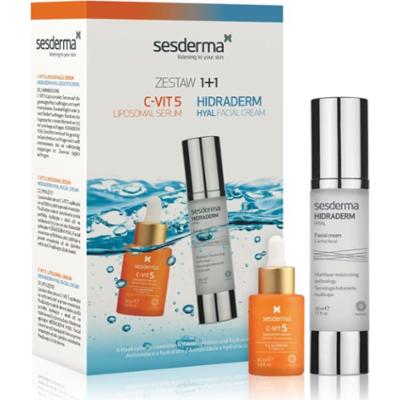 Sesderma Set C-Vit 5 + Hidraderm Hyal zestaw upominkowy do rozjaśnienia i nawilżenia 2 szt.