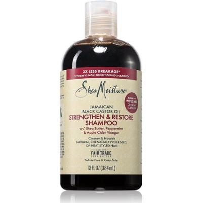 Shea Moisture Jamaican Black Castor Oil Strengthen & Restore szampon wzmacniający do włosów kręconych 384 ml