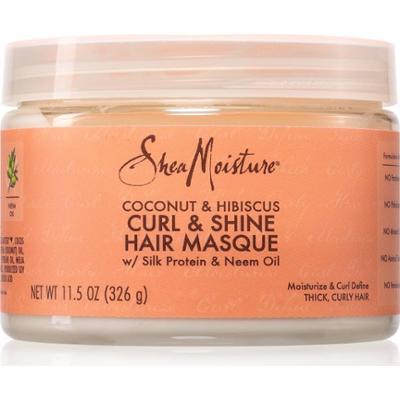 Shea Moisture Coconut & Hibiscus Curl & Shine maska intensywnie pielęgnująca do włosów kręconych 326 g
