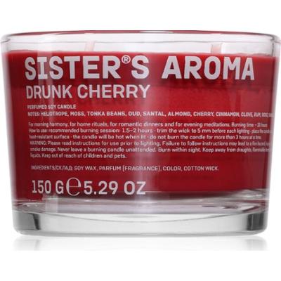 Sister's Aroma Drunk Cherry świeczka zapachowa 150 g